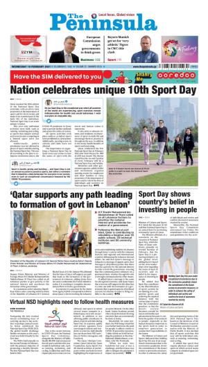 Nation Celebrates Unique 10Th Sport Day