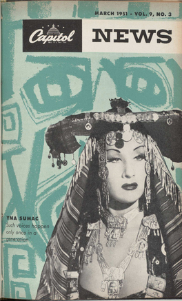 YMA SUMAC ‘Such Voices Happen Only Once in a Generation" T CAPITOL NEWS PAGE 3 D a V E Dexter’S S U R F a C E N O Is E N