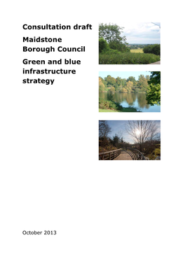Consultation Draft Maidstone Borough Council Green and Blue Infrastructure Strategy