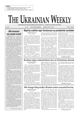 The Ukrainian Weekly 2004, No.16