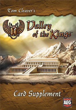 Valley of the Kings Card Supplement