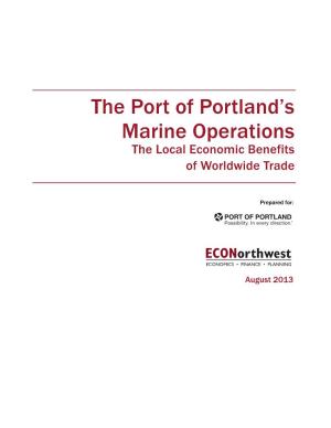 The Port of Portland's Marine Operations