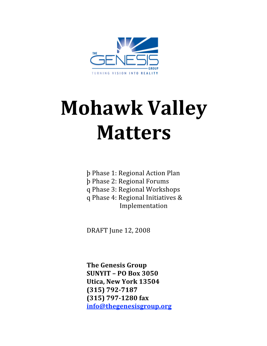 Mohawk Valley Matters