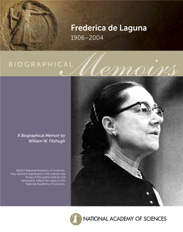 Frederica De Laguna 1906–2004