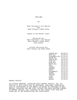 Iron Man Script (PDF)