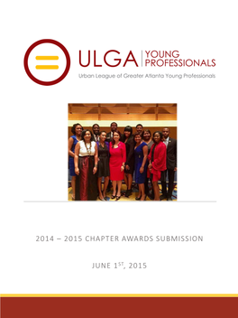 2014 – 2015 Chapter Awards Submission June 1St, 2015