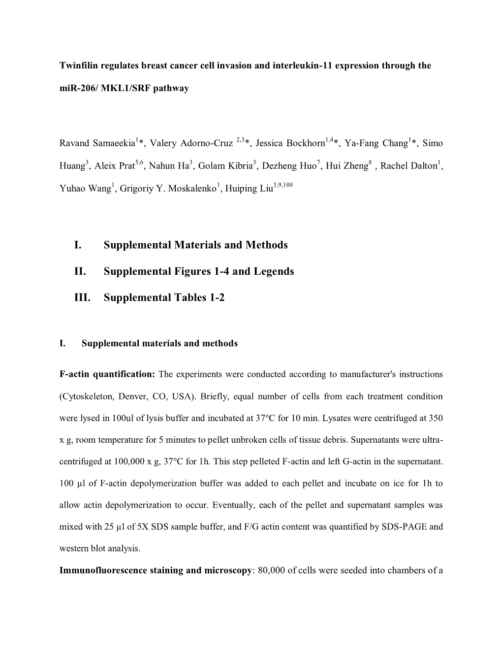 I. Supplemental Materials and Methods II. Supplemental Figures 1