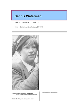 Dennis Waterman
