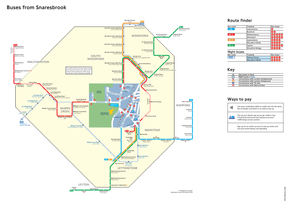 Buses from Snaresbrook