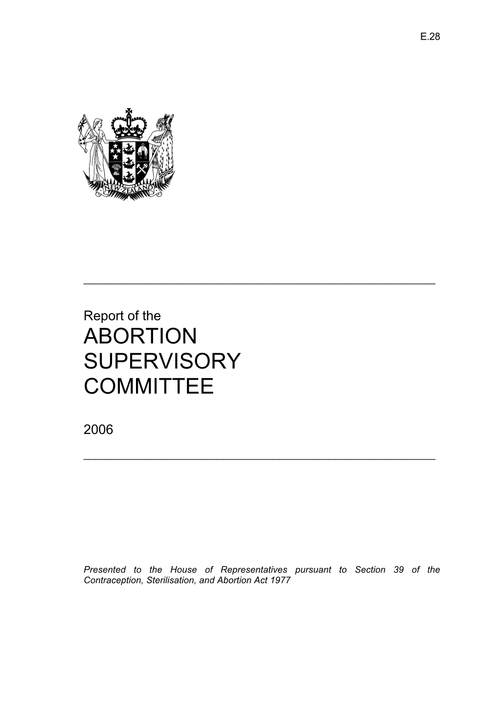 Abortion Supervisory Committee
