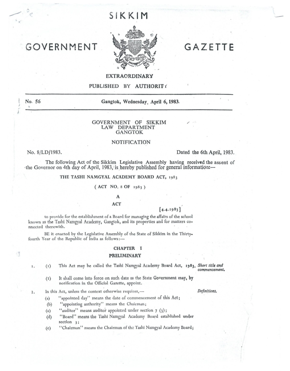 Government Gazette