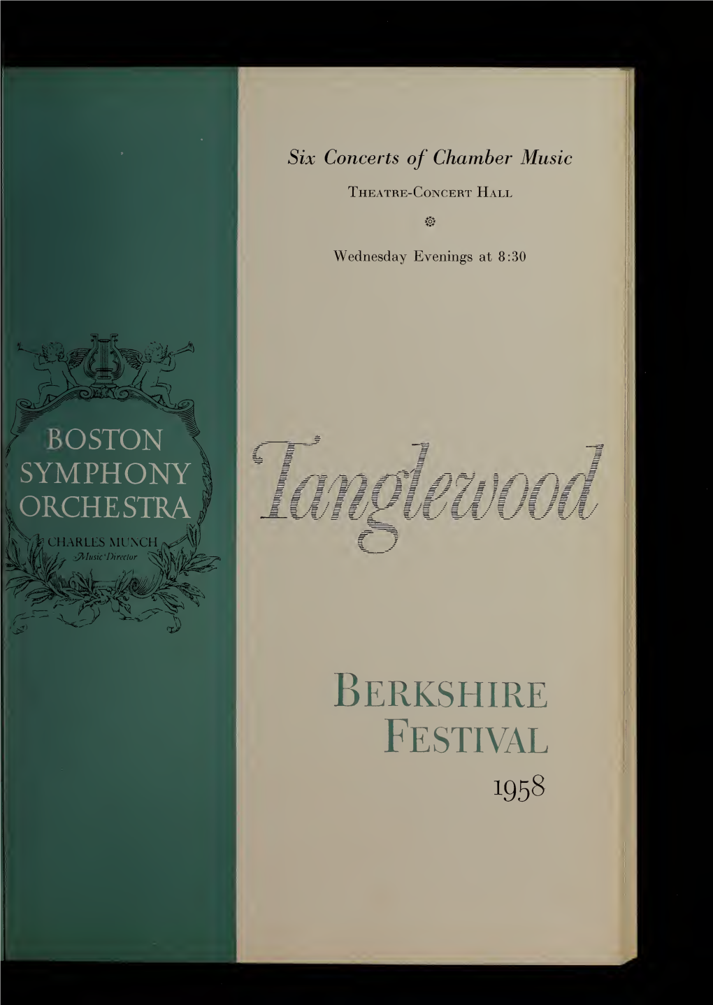 Boston Symphony Orchestra Concert Programs, Summer, 1957-1958