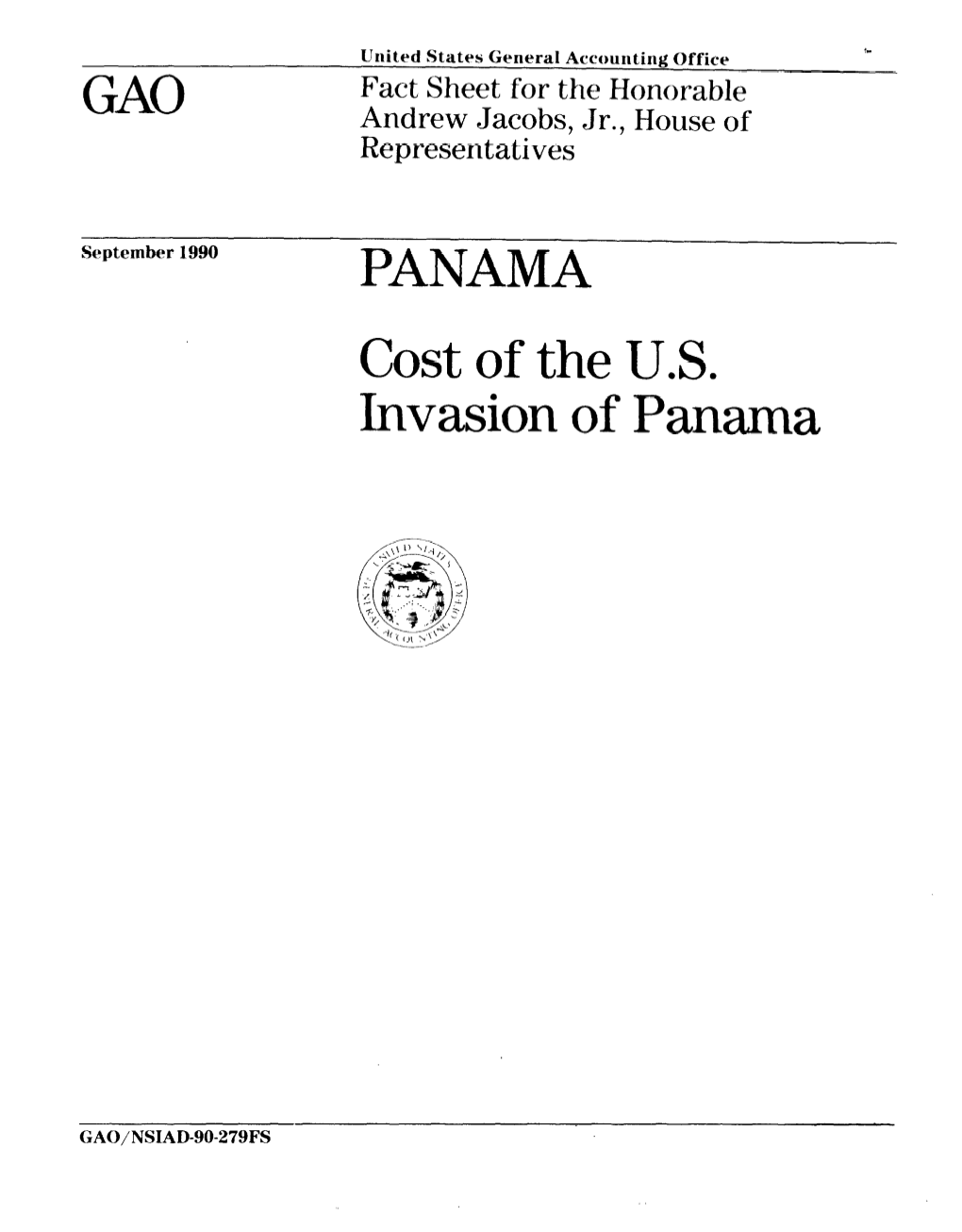 Cost of the US Invasion of Panama