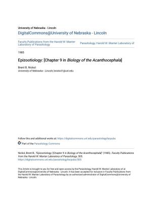 Chapter 9 in Biology of the Acanthocephala]