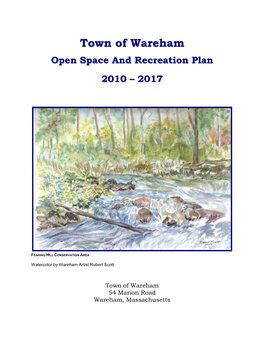 Open Space and Recreation Plan 2010 – 2017