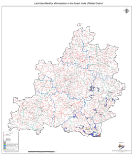Land Identified for Afforestation in the Forest Limits of Bidar District Μ