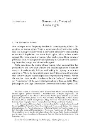 Elements of a Theory of Human Rights