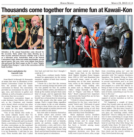Thousands Come Together for Anime Fun at Kawaii-Kon