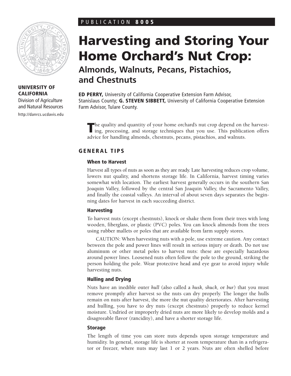 Harvesting and Storing Your Home Orchard's Nut Crop