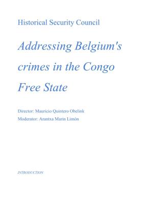 Addressing Belgium's Crimes in the Congo Free State