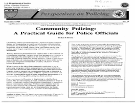 Community Policing: a Practical Guide for Police Officials