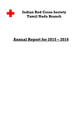 Annual Report for 2015 – 2016