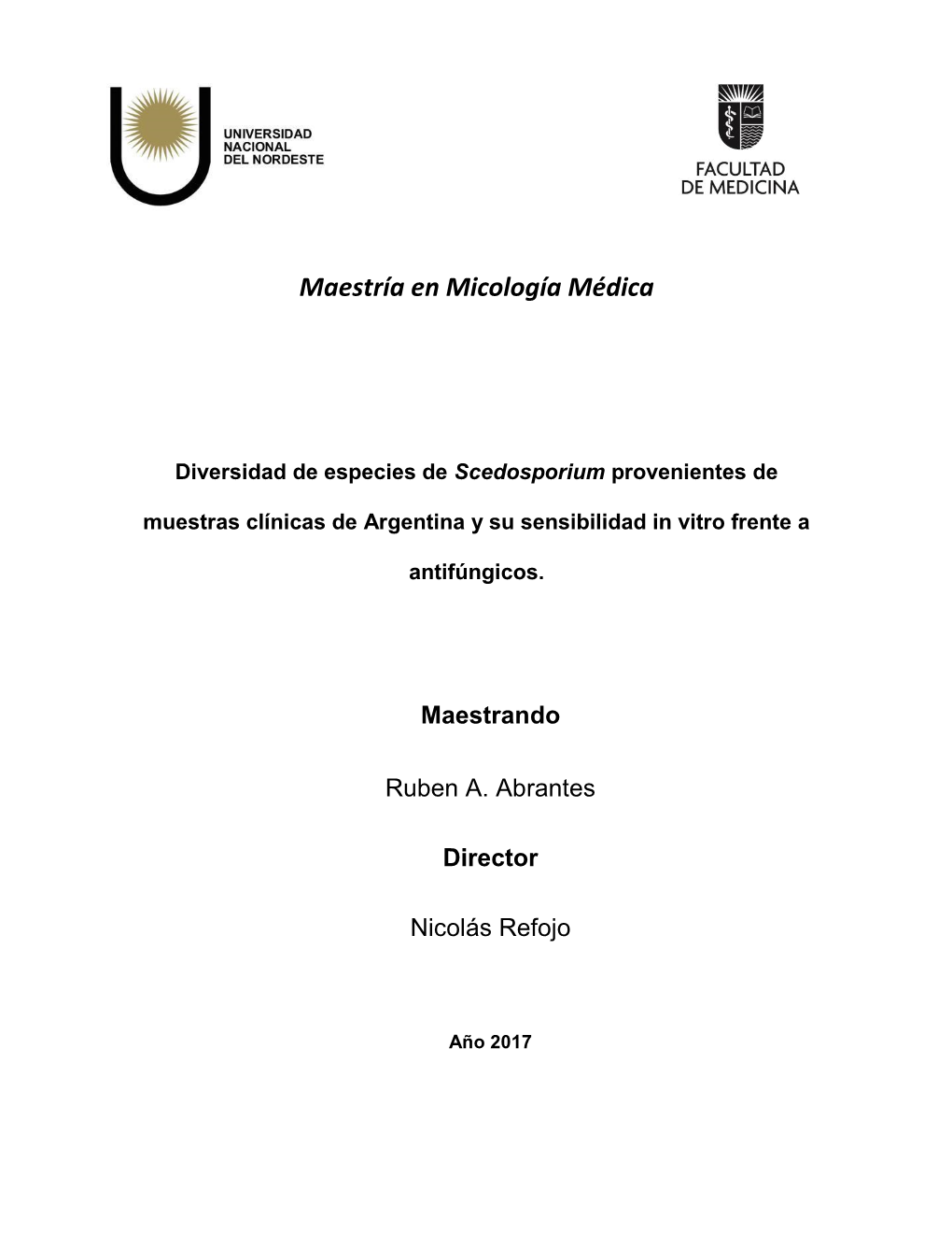 Maestría En Micología Médica