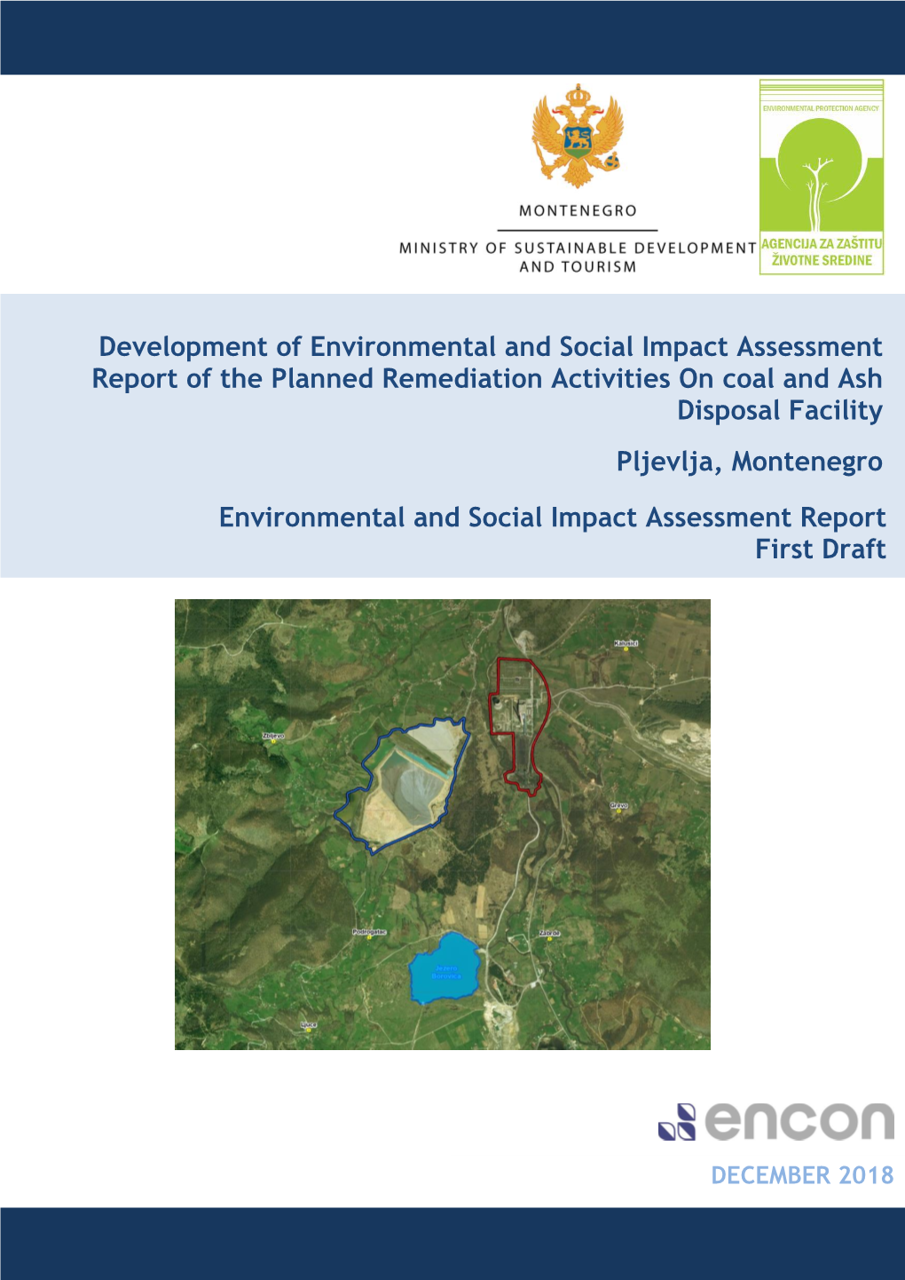Development of Environmental and Social Impact Assessment Report of the Planned Remediation Activities on Coal and Ash Disposal Facility