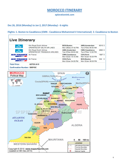 MOROCCO ITINERARY Xplorationink.Com