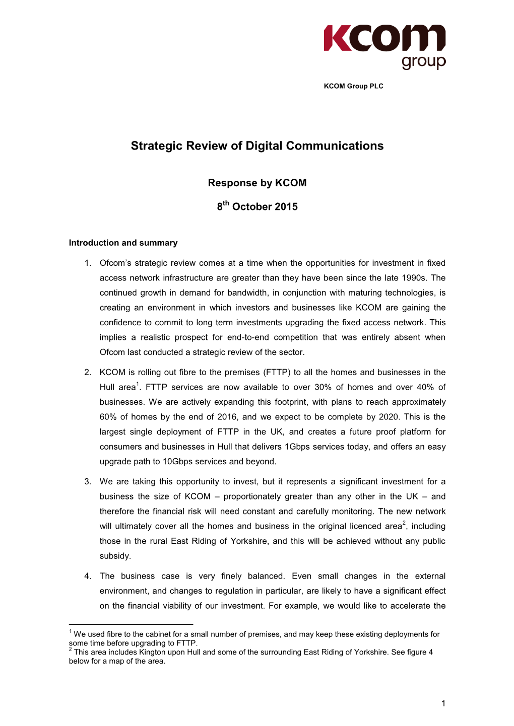 KCOM Group PLC