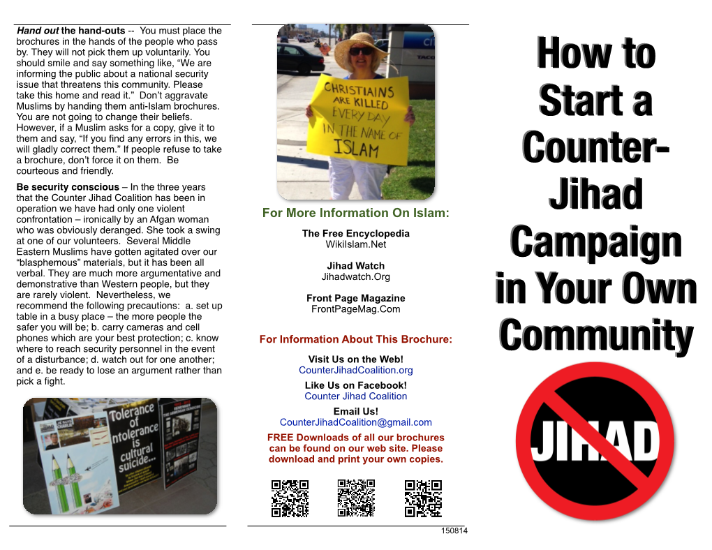 Islam in a Nutshell How to Start a Counter-Jihad Campaign in Your