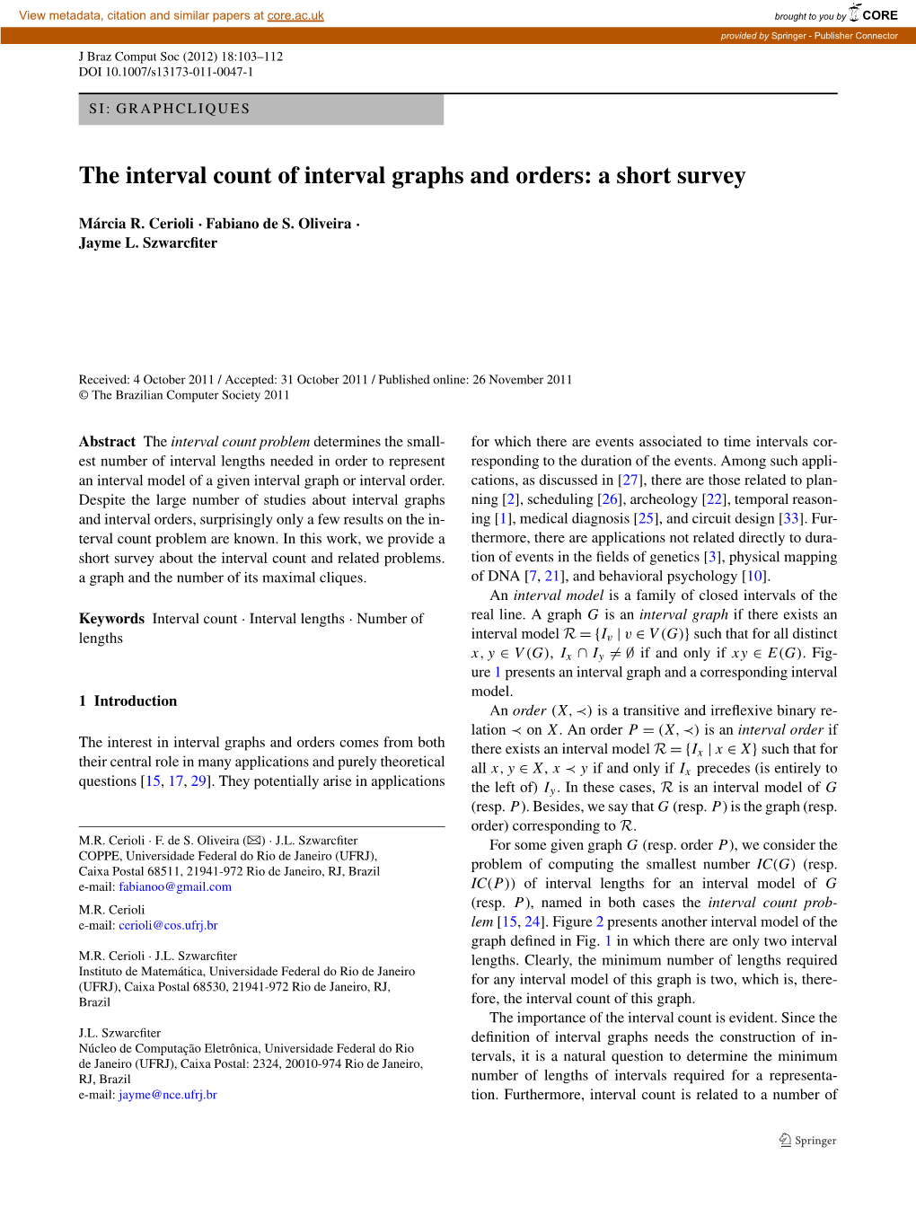 The Interval Count of Interval Graphs and Orders: a Short Survey