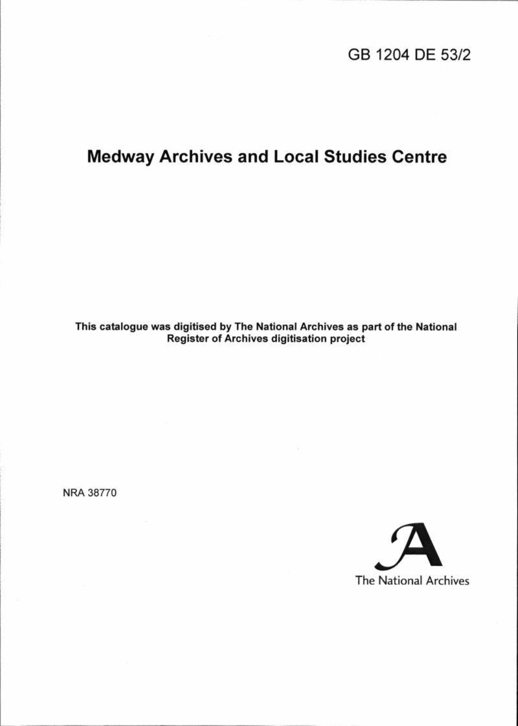 Medway Archives and Local Studies Centre