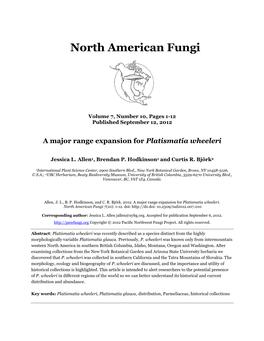 A Major Range Expansion for Platismatia Wheeleri