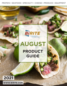 August Product Guide