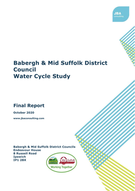 Babergh and Mid Suffolk Water Cycle