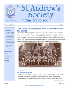 May 2009 SASSF Newletter