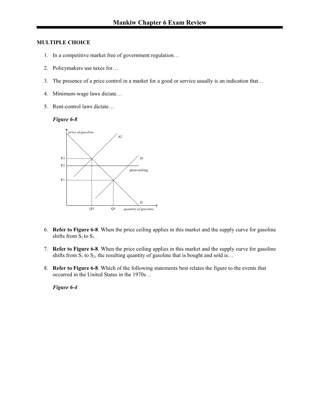 Mankiw Chapter 6 Test Bank