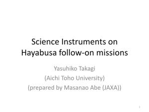 Science Instruments on Hayabusa Follow-On Missions