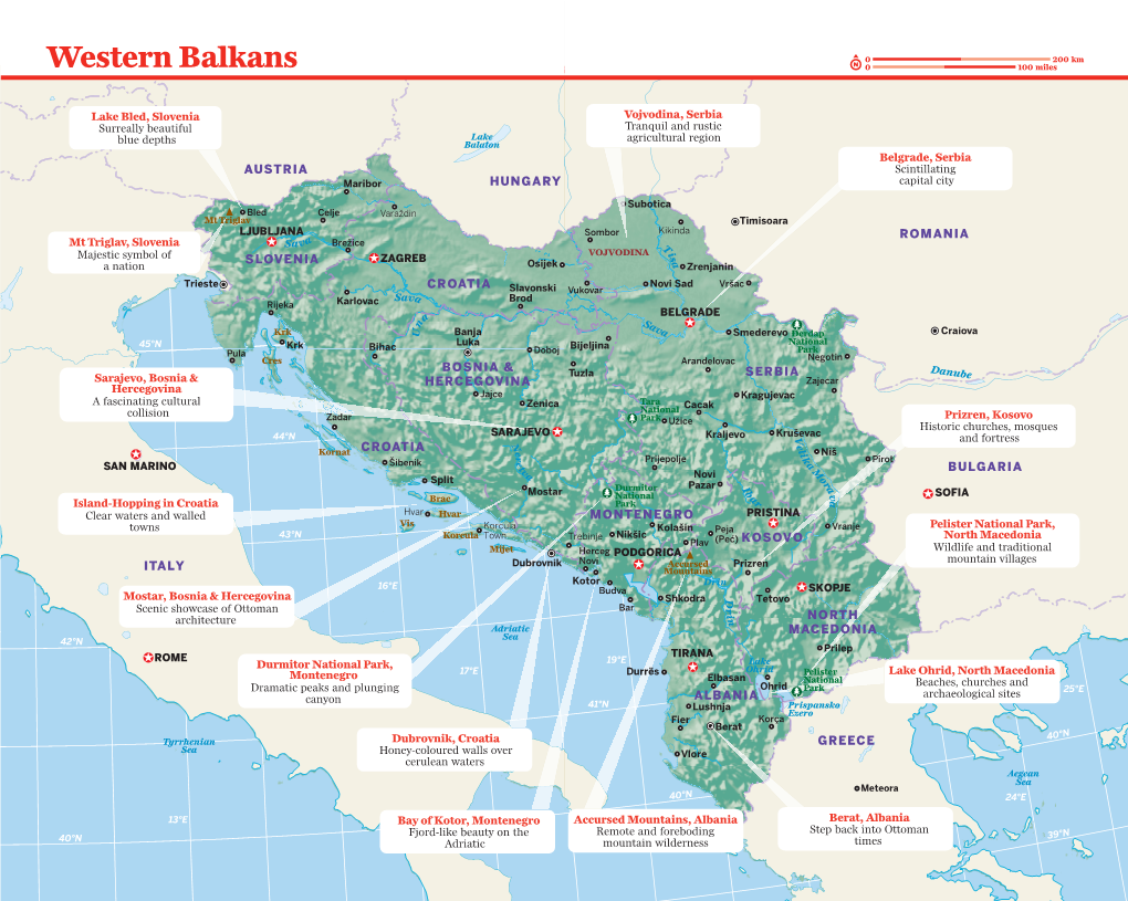 Western Balkans # 0 100 Miles