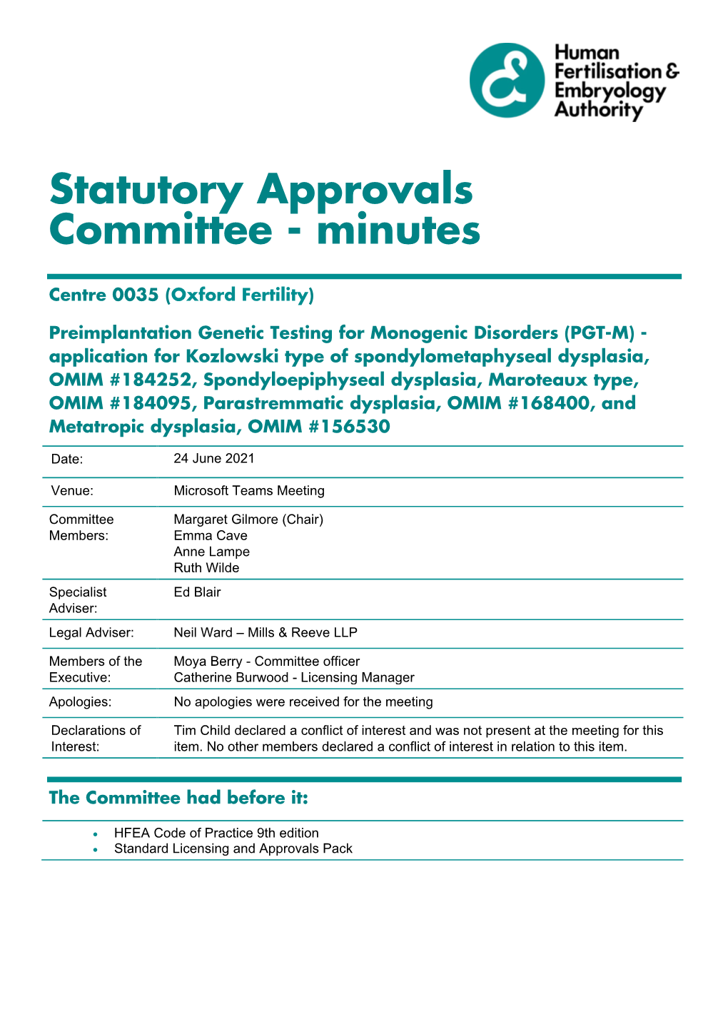 Authority and Committee Paper Template