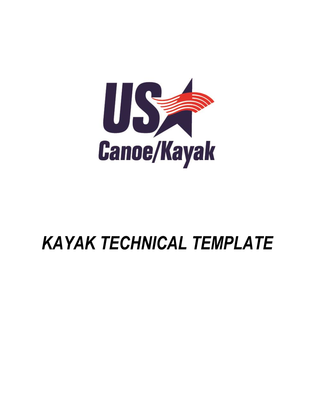 Kayak Technical Template