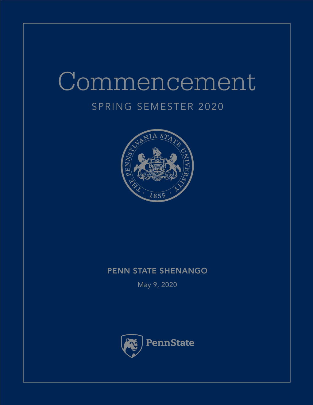 Penn State Shenango Spring 2020 Commencement