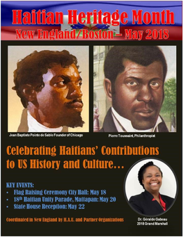 2018 Haitian Heritage Main Events in Massachusetts Boston