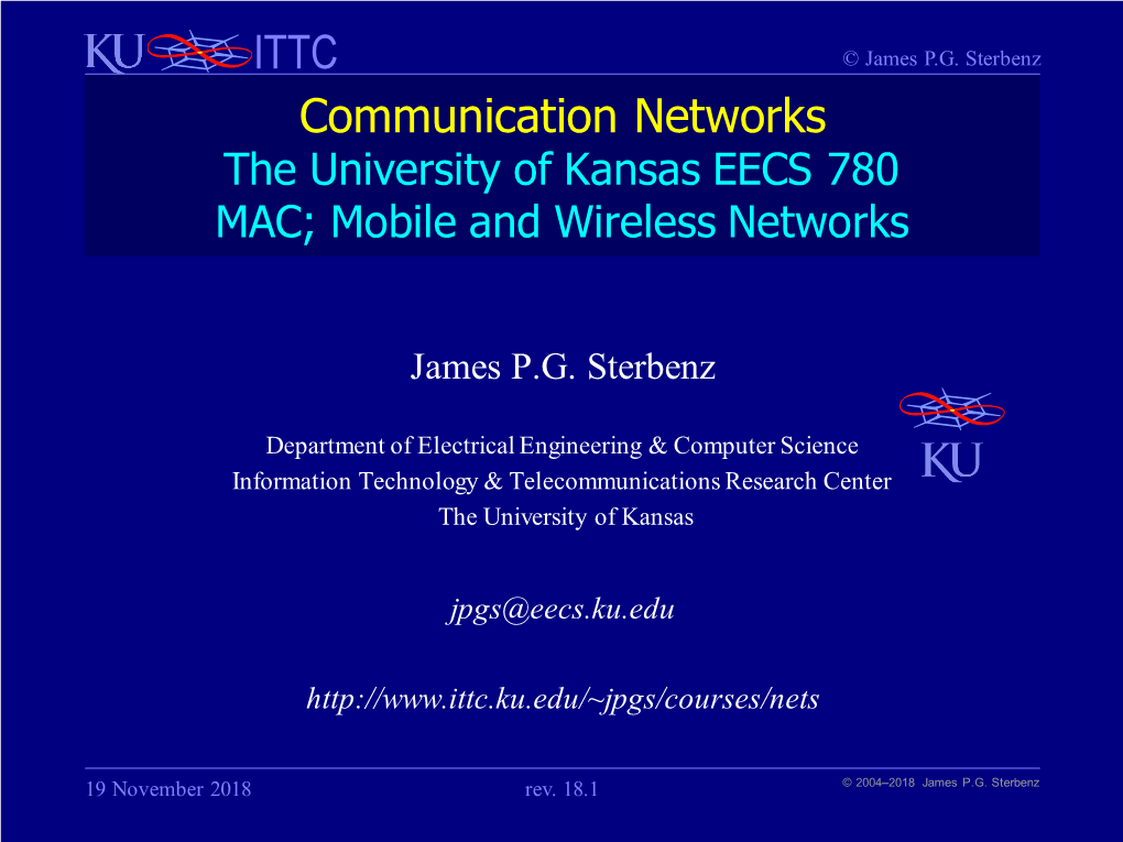 Mobile and Wireless Networks