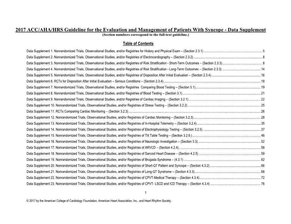 Data Supplement (Section Numbers Correspond to the Full-Text Guideline.)