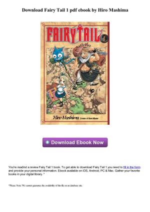 Download Fairy Tail 1 Pdf Ebook by Hiro Mashima