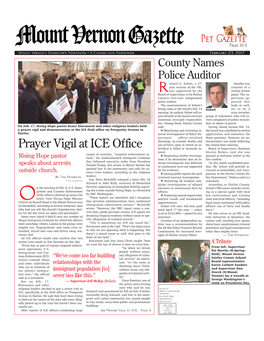 Prayer Vigil at ICE Office Use-Of-Force Cases in Which an In- the Closed-Door Meeting