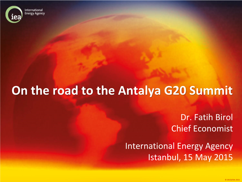 On the Road to G20 Summit Presentation