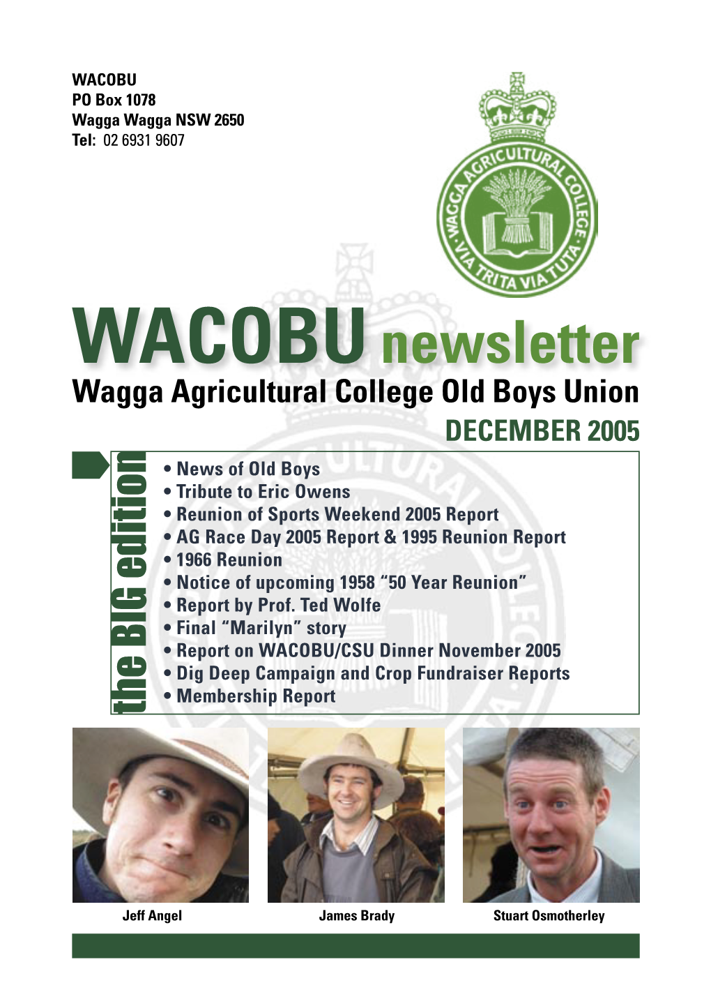 WACOBU Newsletter December 2005